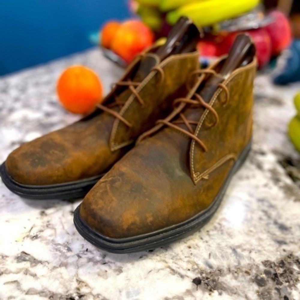 Dr Comfort Distressed Leather shoes men’s size 9.5